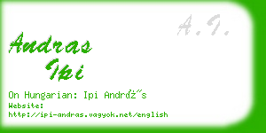 andras ipi business card